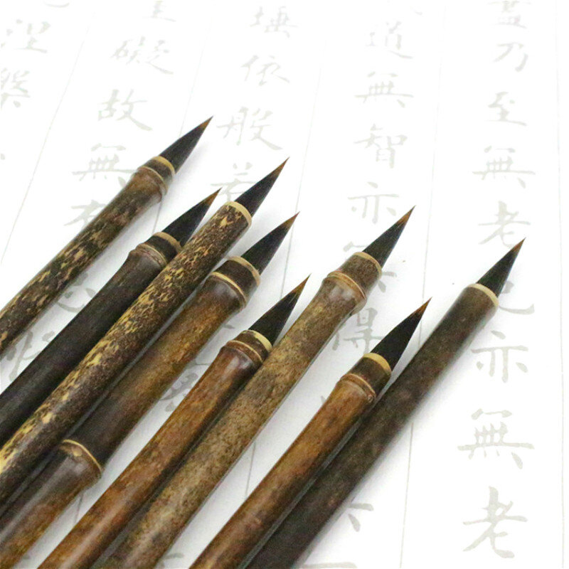 الأرجواني أرنب الشعر الصينية الخط فرشاة القلم Tinta الصين الصغيرة العادية السيناريو الخط الكتابة فرشاة الصينية فرش