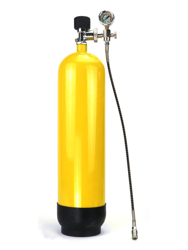 الغوص الغوص زجاجة كبيرة إلى زجاجة صغيرة شحن محول HP ملء محطة DIN300 (5/8BSP) موصل مع خرطوم وقياس 400Bar