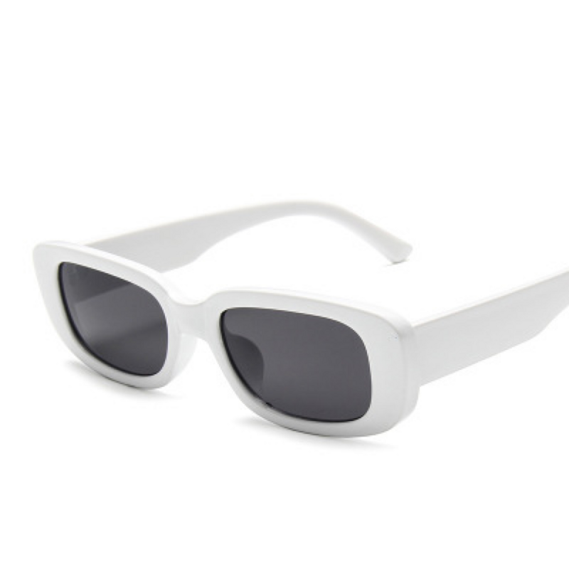 جديد صغير الأبيض الإطار البيضاوي نظارات شمسية الاتجاه النظارات الشمسية للجنسين الشرير الشارع الاتجاه كول نظارات ظلال نظارات إطار UV400