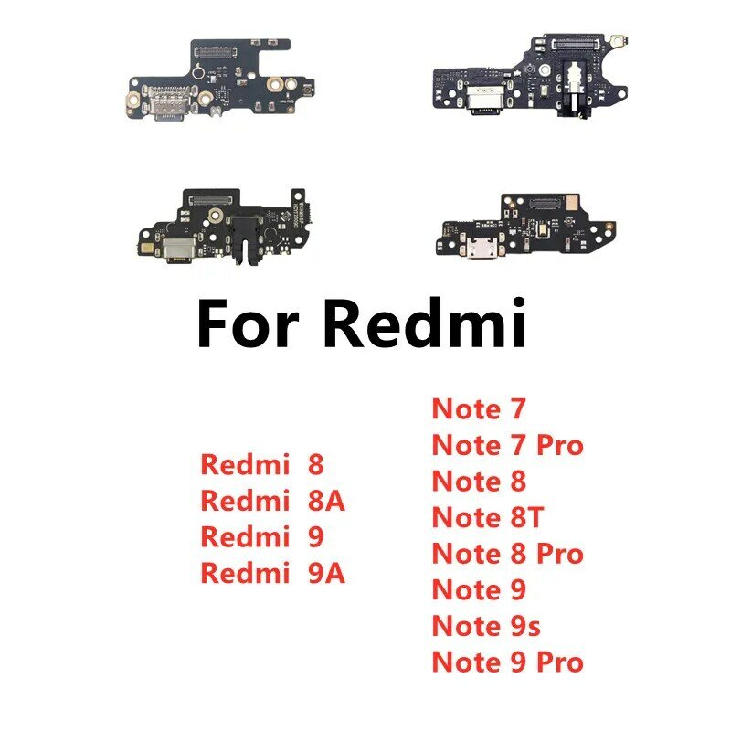 شاحن مجلس PCB فليكس ل شاومي Redmi 8A 9A 9C 8 9 نوت 5 6 7 8T 10 11 9S 9 برو USB ميناء موصل التوصيل حوض شحن كابل