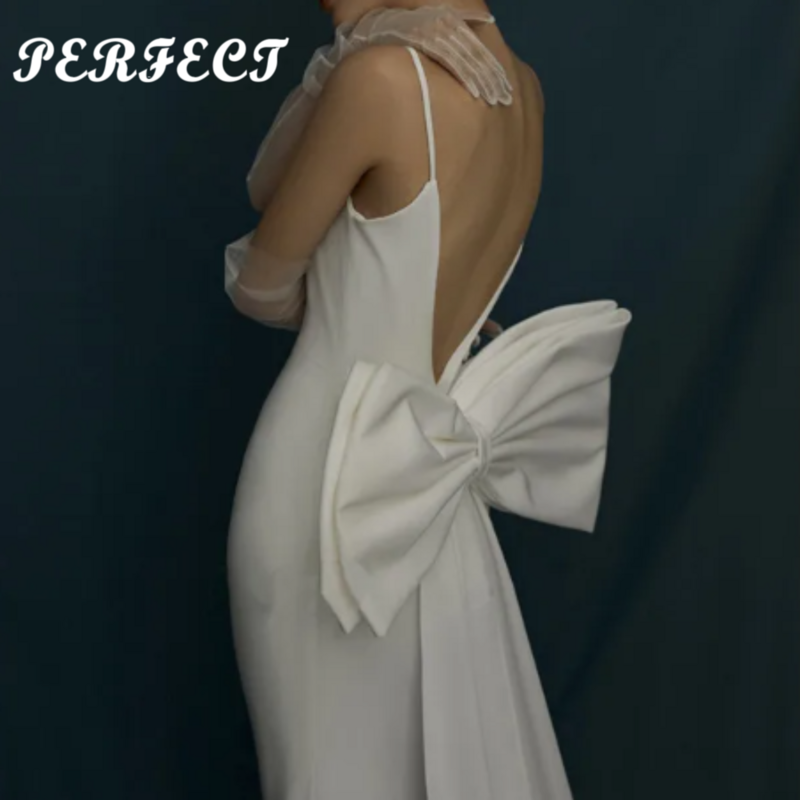 قوس ساتان كبير لعقدة فستان الزفاف ، فساتين عروس قابلة للإزالة ، فساتين برومات ، مثالية