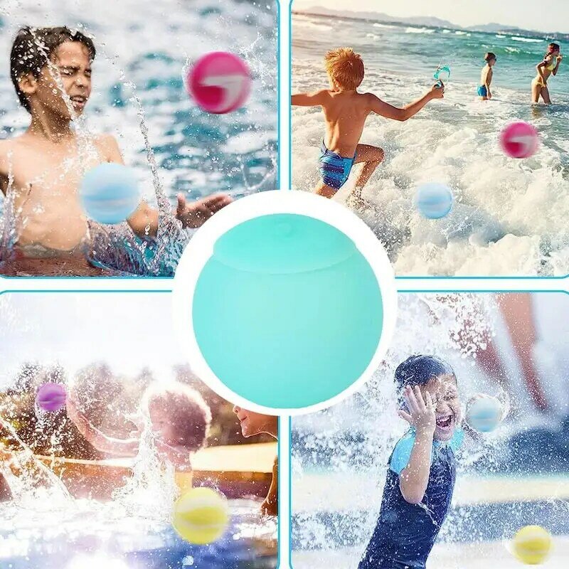 قنابل المياه القابلة لإعادة الاستخدام للشاطئ ، بالونات ملء سريع ، كرات الرش ، حفلة حمام السباحة ، ألعاب القتال