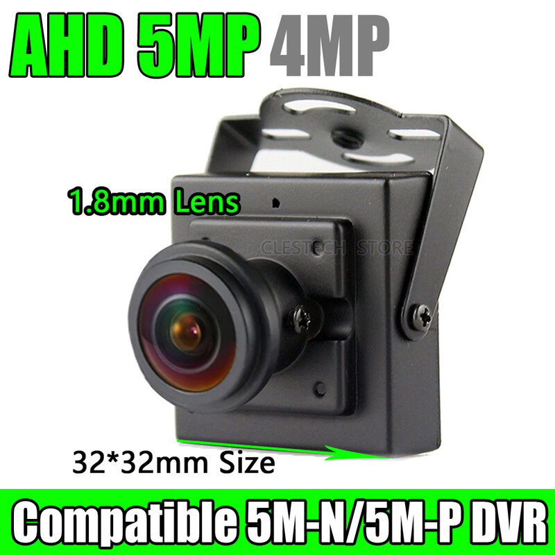 بانورامية 5MP 4MP 1.7 مللي متر فيش عدسة معدنية كبيرة الأمن Cctv AHD كاميرا بانورامية صغيرة 2K قصيرة محوري الرقمية HD للتلفزيون المنزلي
