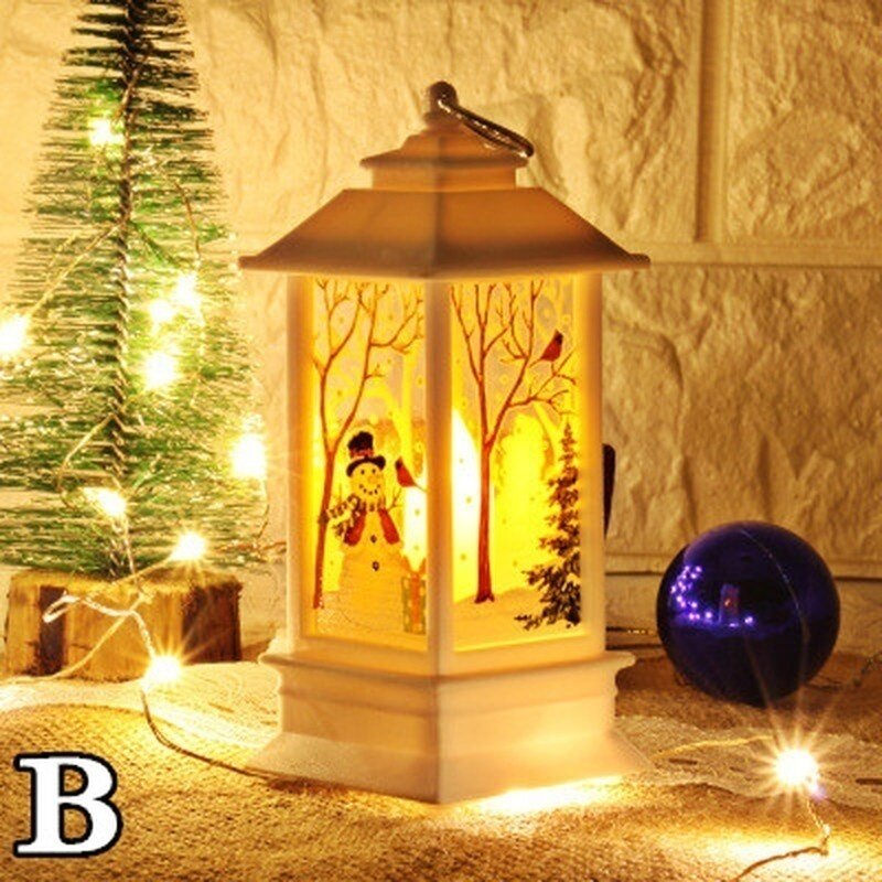 ليلة ضوء زينة عيد الميلاد للمنزل ثلج الذهبي الأيائل الملاك أضواء عيد الميلاد الجنية أضواء غرفة السنة الجديدة ديكور أضواء