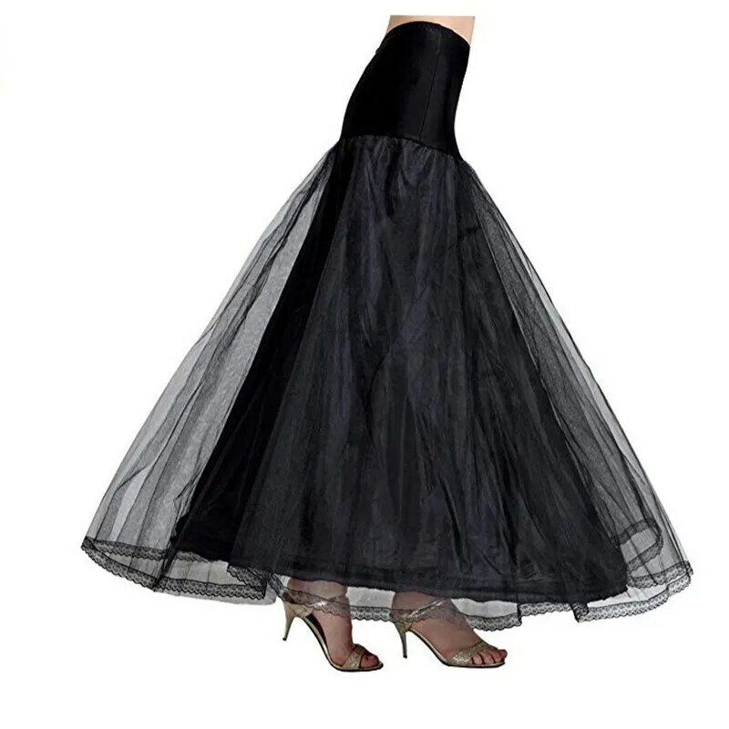 Bridal Wedding Dress Accessories Slip Dress A- Line Waist Three-Dimensional Crinoline Lace Fishtail Floor-Length Elastic Waist