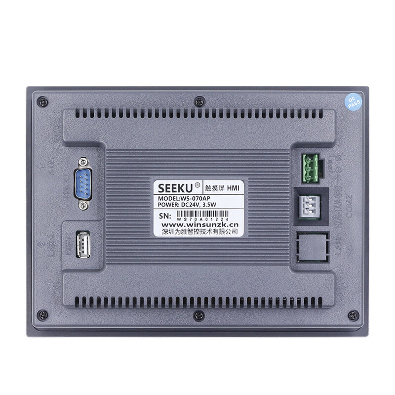 شاشة آلة الإنسان WS-070AP HMI شاشة تعمل باللمس 7 بوصة 800*480 px LED عرض COM 232/485/422