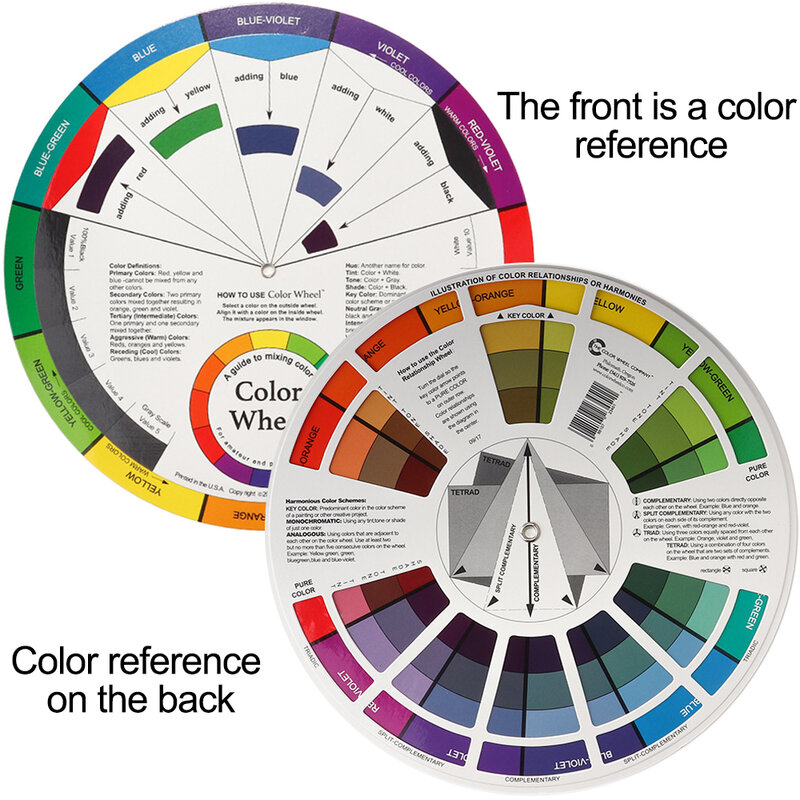 1 قطعة 12 لون ورقة بطاقة الوشم اللون عجلة دائرة لوني الحاجب الوشم تصميم الأظافر المهنية الصباغ ماكياج لوازم