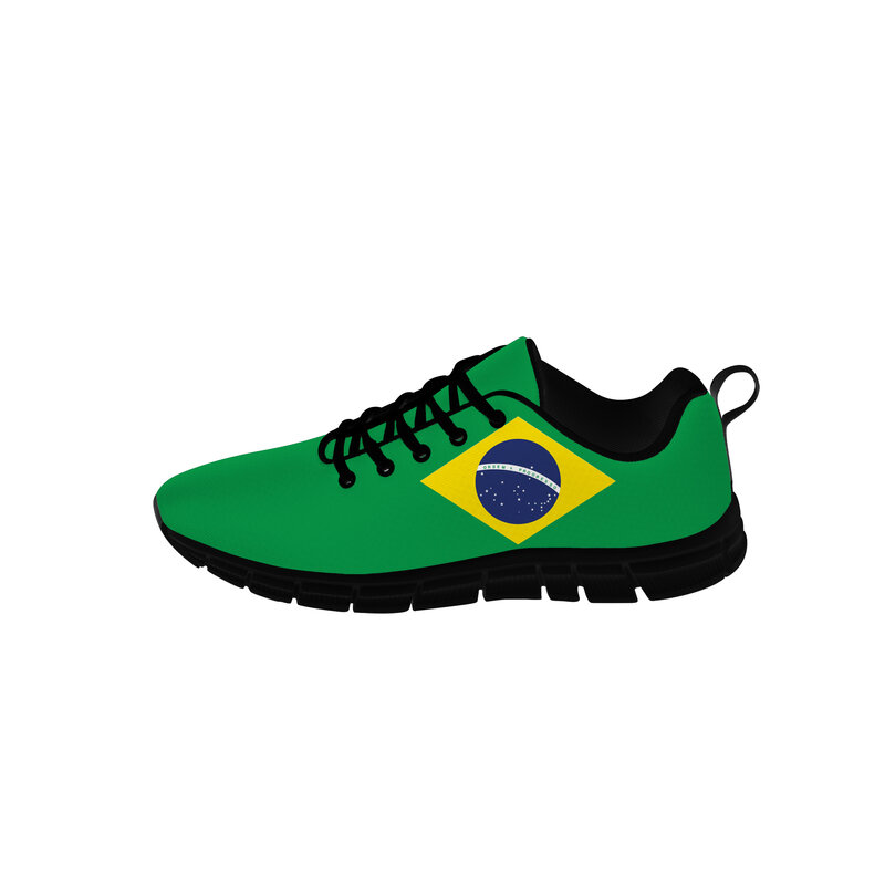 البرازيل العلم منخفضة الأعلى أحذية رياضية رجالي إمرأة Teenager أحذية قماش غير رسمية قماش الاحذية ثلاثية الأبعاد المطبوعة تنفس خفيفة الوزن حذاء