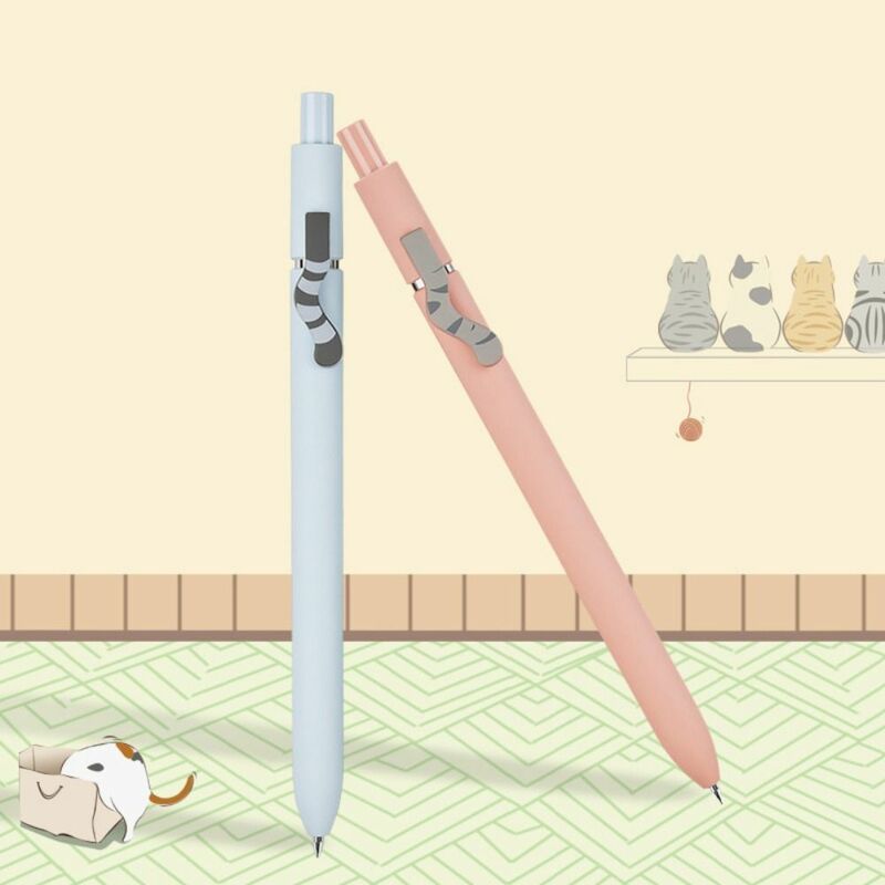 القرطاسية الكرتون الصحافة نوع الحبر الأسود الكتابة أداة القط الذيل هلام أقلام قلم توقيع قلم محايد اللون قلم بسن بلية
