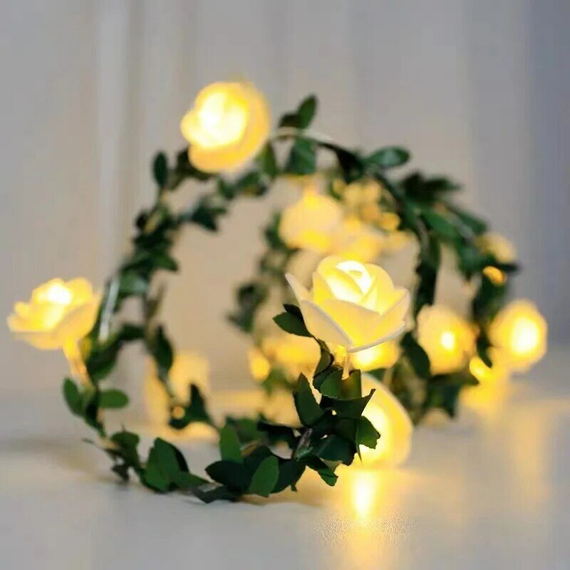 1.5 متر 10 المصابيح زهرة LED الجنية سلسلة أضواء بطارية تعمل بالطاقة الزفاف عيد الحب الحدث حفلة جارلاند ديكور مصباح