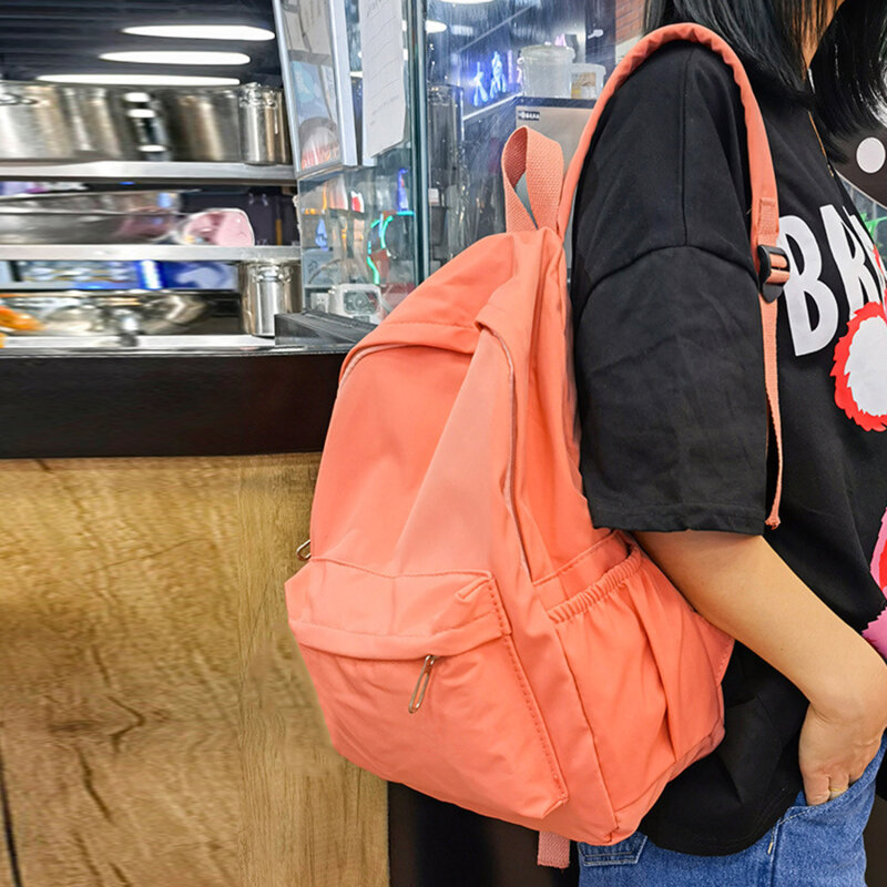 حقيبة ظهر نايلون مضادة للماء للنساء ، حقيبة سفر نسائية ، حقيبة مدرسية للمراهقات ، حقيبة كتب ملونة ، عالية الجودة ، جديدة