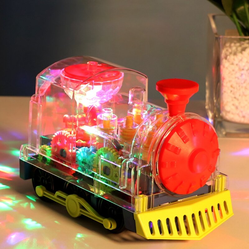 لعبة قطار معدات إضاءة الأطفال ، سيارة أطفال ، موسيقى وامضة LED ، مركبة غناء صوتية ، ألعاب التعليم المبكر ، هدية عيد ميلاد