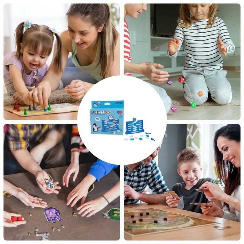 ألعاب تكديس محمولة للأطفال الصغار ، طوب دفع صغير ، كتلة تطوير مبكرة تفاعلية وتعليمية متعددة الوظائف