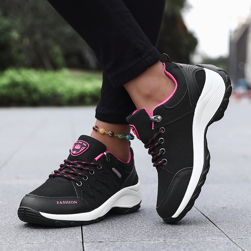 أحذية رياضية بنعل سميك مضادة للانزلاق للنساء ، مريحة ، كاجوال ، لياقة بدنية ، مشي لمسافات طويلة ، ركض ، خارجية ، موضة ، جديدة ،