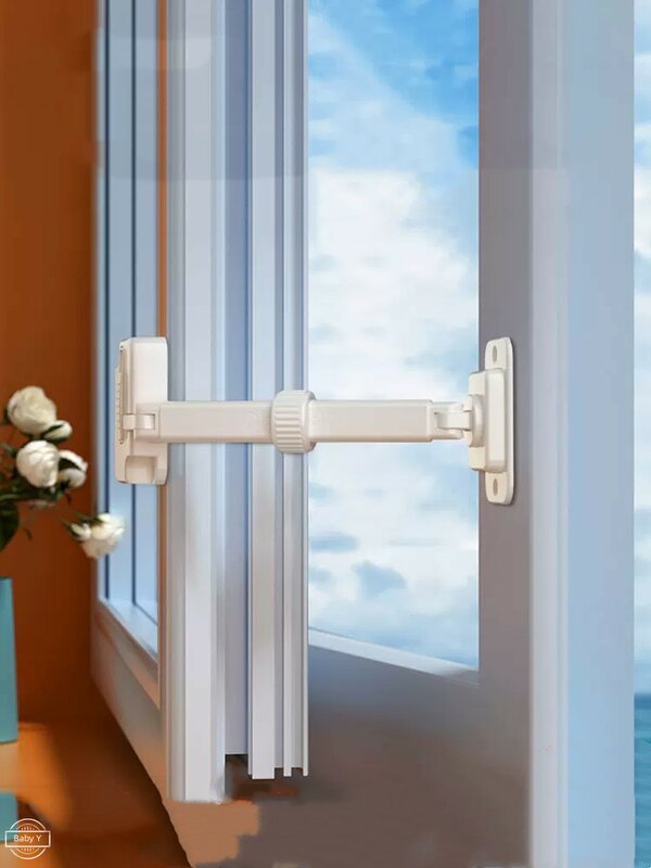 سلامة الطفل حماية نافذة قفل مكافحة سقوط 2 مواقف قابل للتعديل محدد المثبت