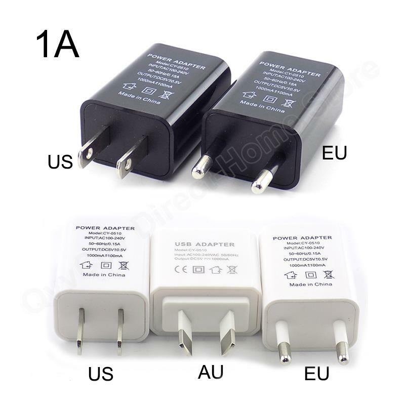 5 فولت 1A 2A 3A السفر USB محول شاحن الهاتف موائم مصدر تيار جدار سطح المكتب شحن قوة البنك الاتحاد الأوروبي/الولايات المتحدة/الاتحاد الافريقي التوصيل أسود أبيض
