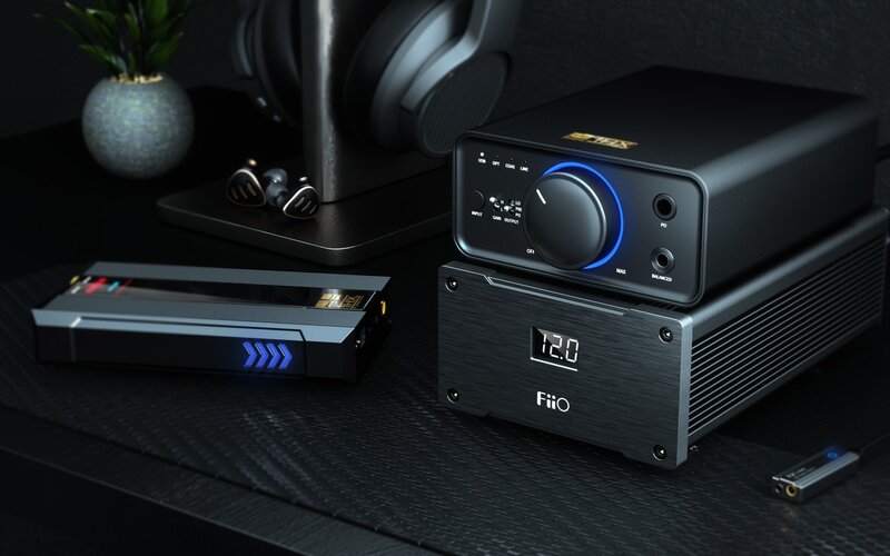 FiiO K7 / K7 BT متوازن HiFi DAC سماعة مكبر للصوت AK4493S * 2 XMOS XU208 PCM384kHz DSD256 USB/بصري/محوري/RCA المدخلات