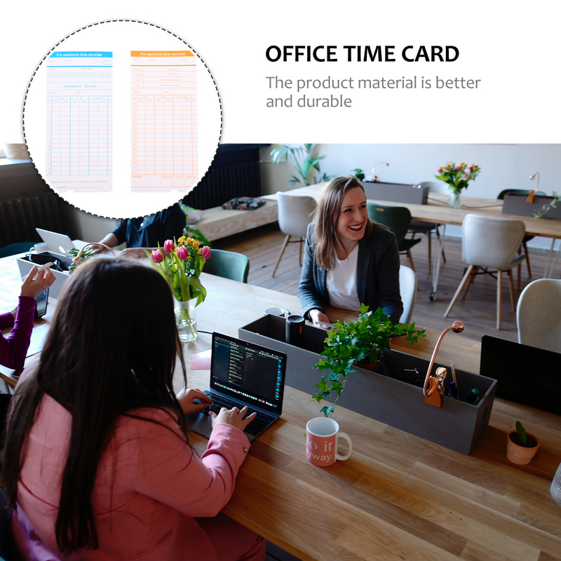 بطاقات ضبط الوقت للمكتب ، ساعات بطاقة Attuting ، مستوردة ، clg ، كرتون ، مسجل العمل