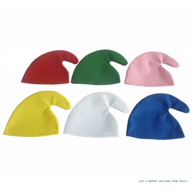 67JC زينة عيد الميلاد قبعات عيد الميلاد قبعات الجان قبعات متعددة الألوان هدية للأطفال والكبار