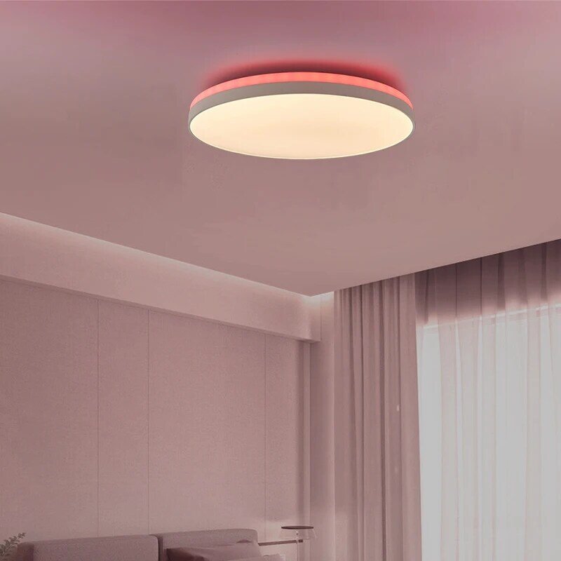 تويا-مصباح سقف ذكي ، إضاءة خلفية RGB LED ، إضاءة ملونة ، جهاز تحكم عن بعد ، تطبيق عاكس للضوء ، منزل ذكي