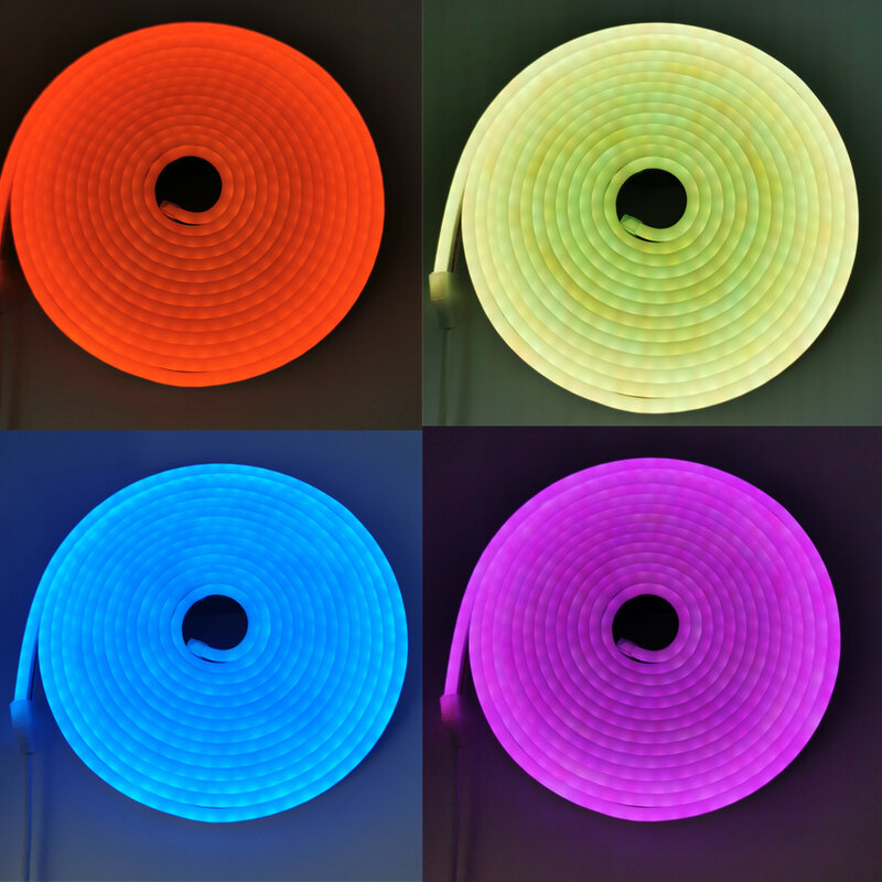 12 فولت النيون RGB LED قطاع زيجبي 3.0 الذكية التحكم عكس الضوء الخلفية Solf الشريط مصباح خزانة للغرفة ضوء تويا زيجبي ل اليكسا H-U-E
