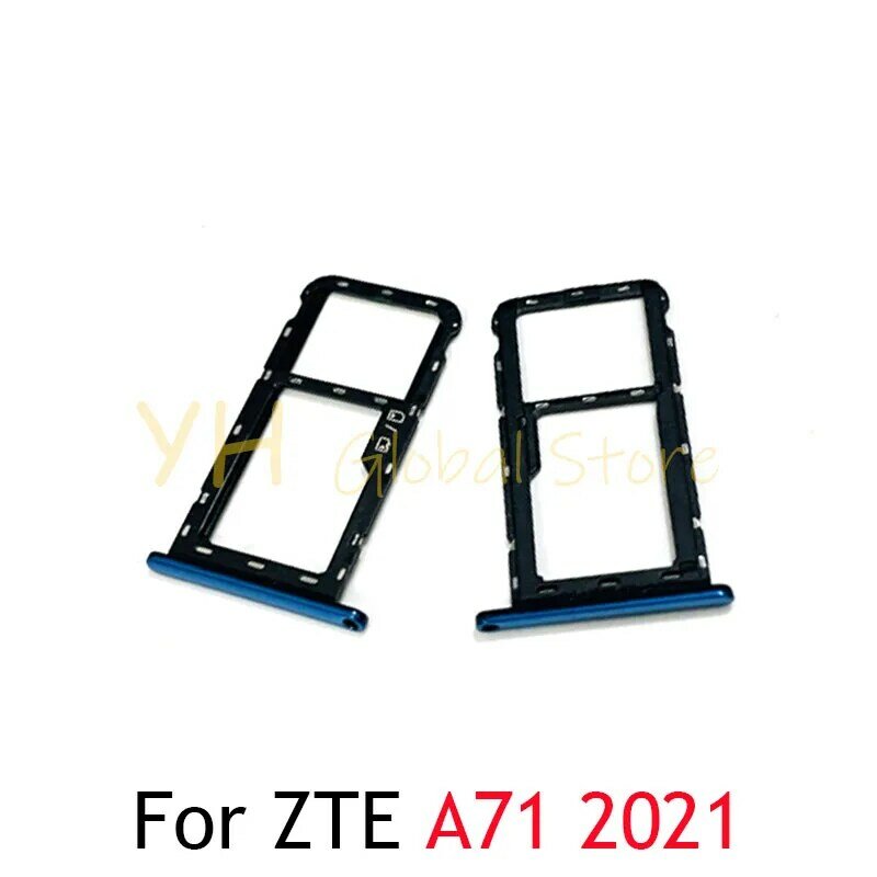 حامل درج فتحة بطاقة Sim لشفرة ZTE ، إصلاح ، A51 ، A71 ، أجزاء