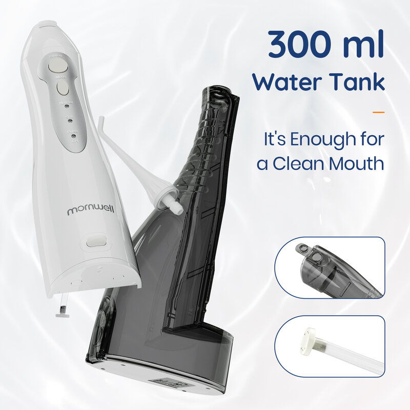 USB قابلة للشحن عن طريق الفم الري ، دودة الحرير المياه ، المحمولة الأسنان المياه النفاثة ، 300 مللي خزان المياه ، مقاوم للماء الأسنان الأنظف