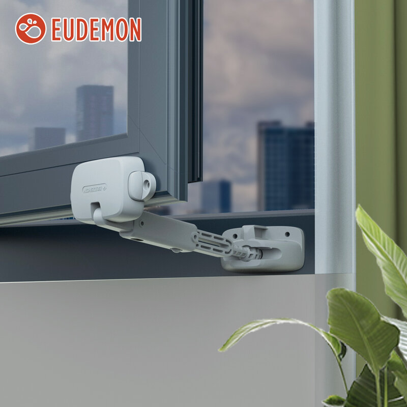 EUDEMON 1 قطعة حماية الطفل نافذة المقيد قابل للتعديل نافذة قفل سدادة سلامة الطفل السقوط منع أقفال المحدد