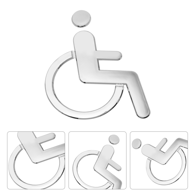 لوحة شعارات Abs للمرحاض ، علامة ذوي الاحتياجات الخاصة ، مرحاض كرسي متحرك مخصص