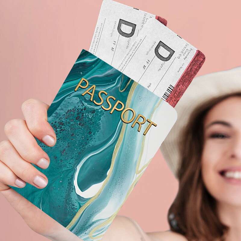 المرأة جواز سفر كم مقاوم للماء الرجال حامي حافظة مائية مطبوعة محفظة بطاقة الهوية بطاقات البنك واقية آمنة غطاء التخزين