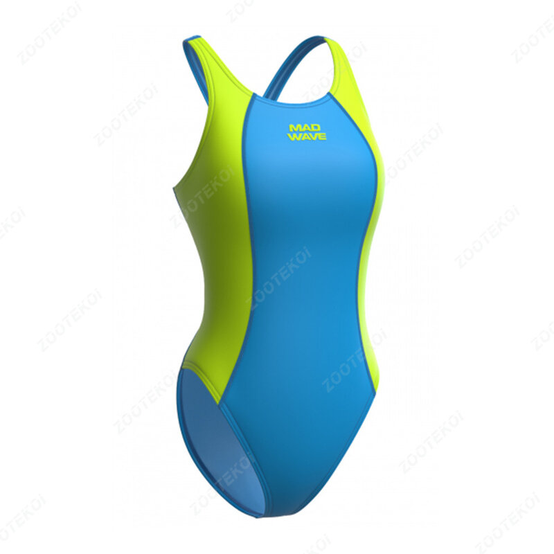 بدلة سباحة للسيدات بكتف واسع من Madwave بدلة سباحة مريحة لممارسة أحواض السباحة ملابس سباحة مفتوحة ضد الماء بدلة تدريب لياقة بدنية