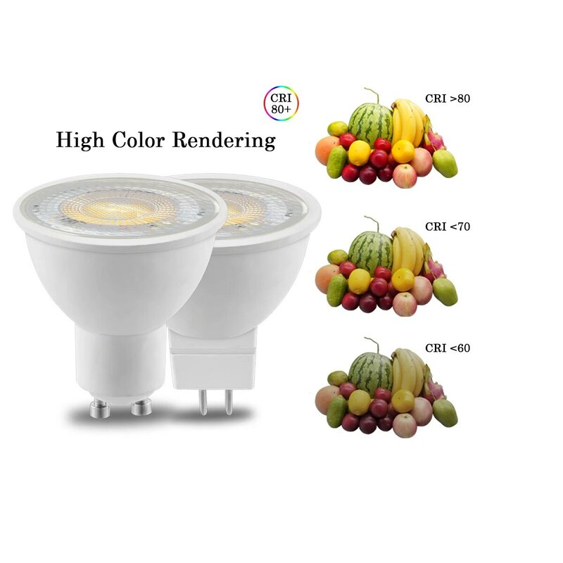 1-10 قطعة LED الأضواء COB GU10 MR16 220 فولت 3 واط-8 واط عالية التجويف ل أسفل ضوء المطبخ غرفة المعيشة الحمام استبدال 50 واط مصباح هالوجين