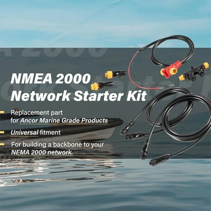 مجموعة بداية الشبكة NMEA ، كابلات العمود الفقري ، كابلات إسقاط ، منهايات المحملات ، استبدال منتجات الدرجة البحرية