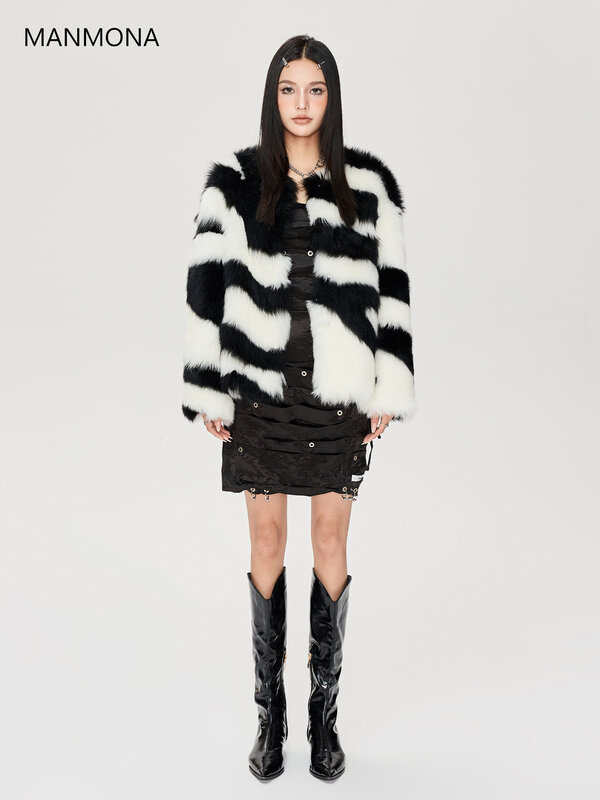 Autumn and Winter New Imported Sheep Fur Coat Female Original Leather Fur Coat fur coat women