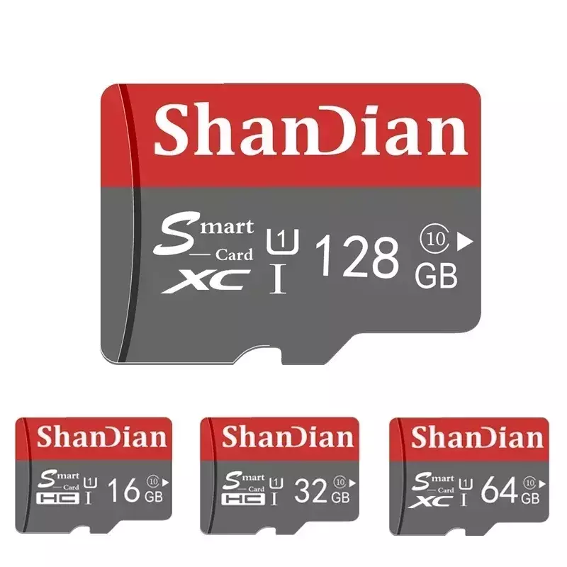 شانديان-بطاقة ذاكرة SD ذكية أصلية ، فلاش 128 جيجابايت ، SD صغيرة ، Aq10 ، UHS-I ، عالية السرعة ، بطاقة TF للجوال ، هدية عمل الصباح