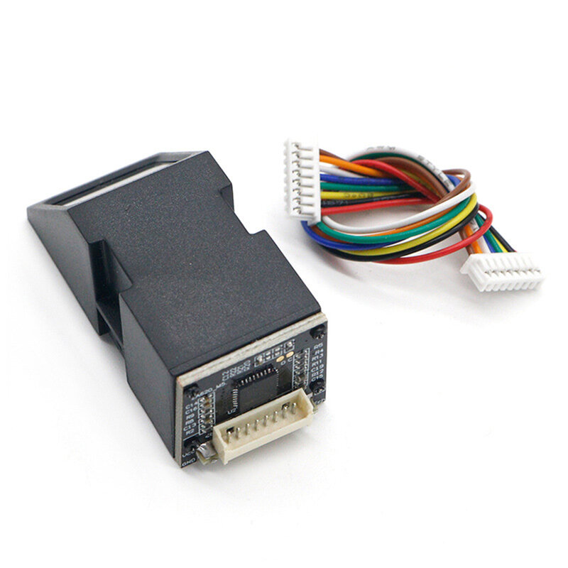 AS608 قارئ بصمات الأصابع وحدة الاستشعار 500 ديسيبل متوحد الخواص التكامل البصرية بصمة بصمة وحدة USB/UART واجهة مع كابل