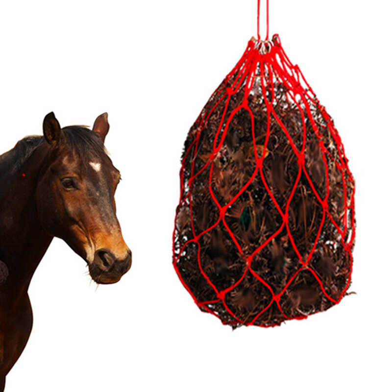 نايلون Haylage صافي دائم منتجات العناية بالحصان صغيرة محبوس القش صافي معدات القش الأحمر/الأخضر