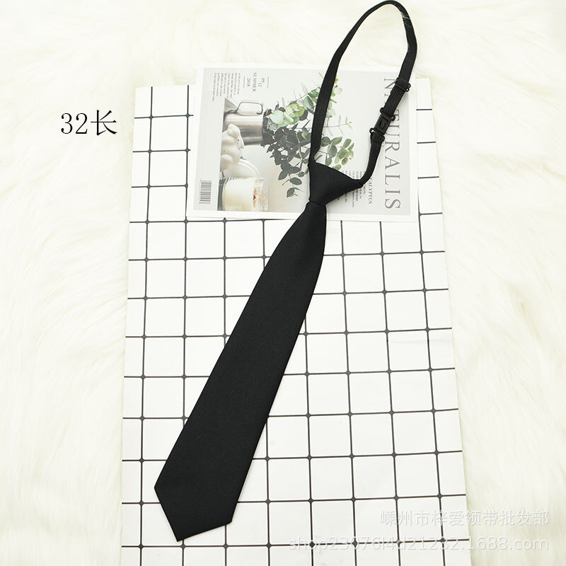 ربطة عنق سوداء بسحاب للرجال ، عمل غير رسمي ، أحجام مختلفة ، رسمية ، إكسسوارات جديدة