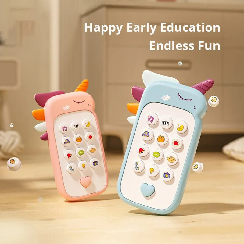 لعبة هاتف موسيقي للأطفال ، هاتف ، ألعاب نوم ، محاكاة عضاضة للأسنان ، تعليم مبكر للرضع ، هدايا للأطفال