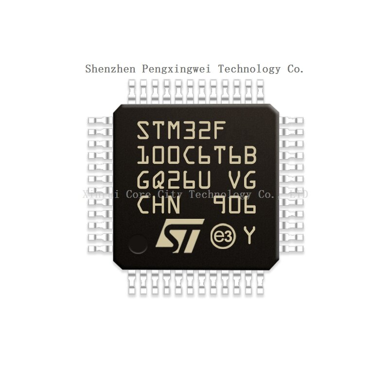STM STM32 متحكم صغير ، STM32F ، STM32F100 ، C6T6B ، STM32F100C6T6B ، LQFP-48 ، MCU ، MPU ، SOC ، 100% الأصلي ، جديد ، في الأوراق المالية
