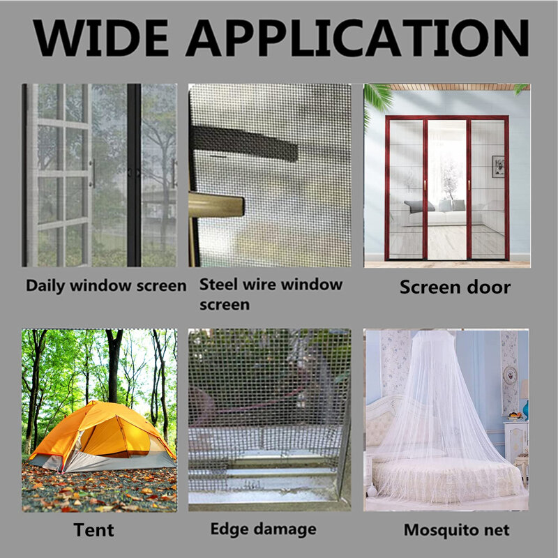 200*5 سنتيمتر نافذة البعوض صافي إصلاح الشريط الذاتي لاصق نافذة الشاشة إصلاح التصحيح قوية مكافحة الحشرات يطير شبكة كسر ثقوب إصلاح