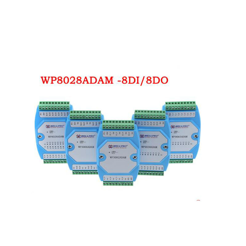 وحدة الإدخال والإخراج الرقمية ، معزولة 8DI 8DO RS485 MODBUS RTU WP8028ADAM NPN