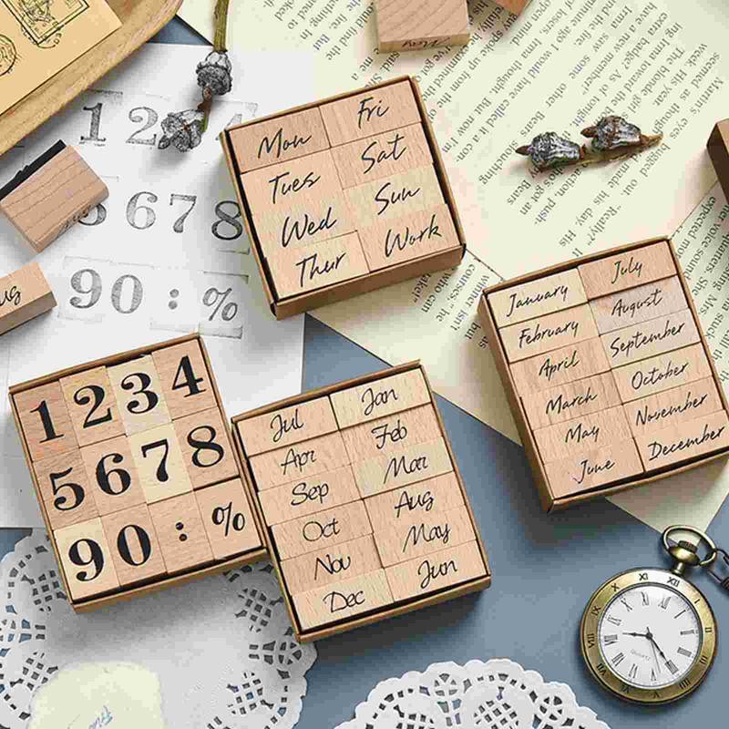 مجموعة طوابع مطاطية خشبية لمخطط تصنعه بنفسك ، ختم ديكور ، لوازم سكرابوكينغ ، 0 للطوابع