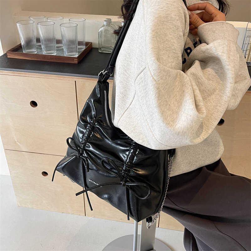CGCBAG-حقائب حمل ذات سعة كبيرة للنساء ، حقيبة كتف بسيطة للتنقل ، حقائب يد جلدية نسائية ، علامة تجارية مصممة فاخرة ، أزياء