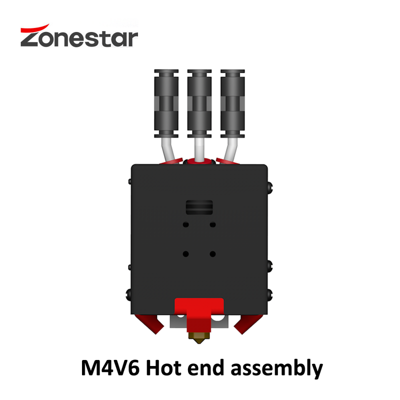 ZONESTAR M4V6 النسخة 6th 4 في 1 خارج مزيج اللون هوتند الجمعية أربعة ألوان رأس الطباعة فوهة 1.75 مللي متر خيوط