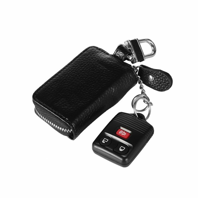 جراب جيب من الجلد الصناعي مع خطاف معدني ، كيس لسلسلة المفاتيح ، محفظة ، غطاء ، منظم مفاتيح ، حامل مفاتيح ، حقيبة حلقة مفاتيح ، محافظ مفاتيح السيارة