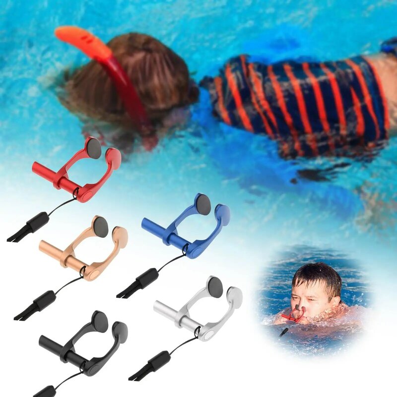 مجموعة مشابك أنف السباحة مع أحزمة قابلة للتعديل ، الأنشطة المائية