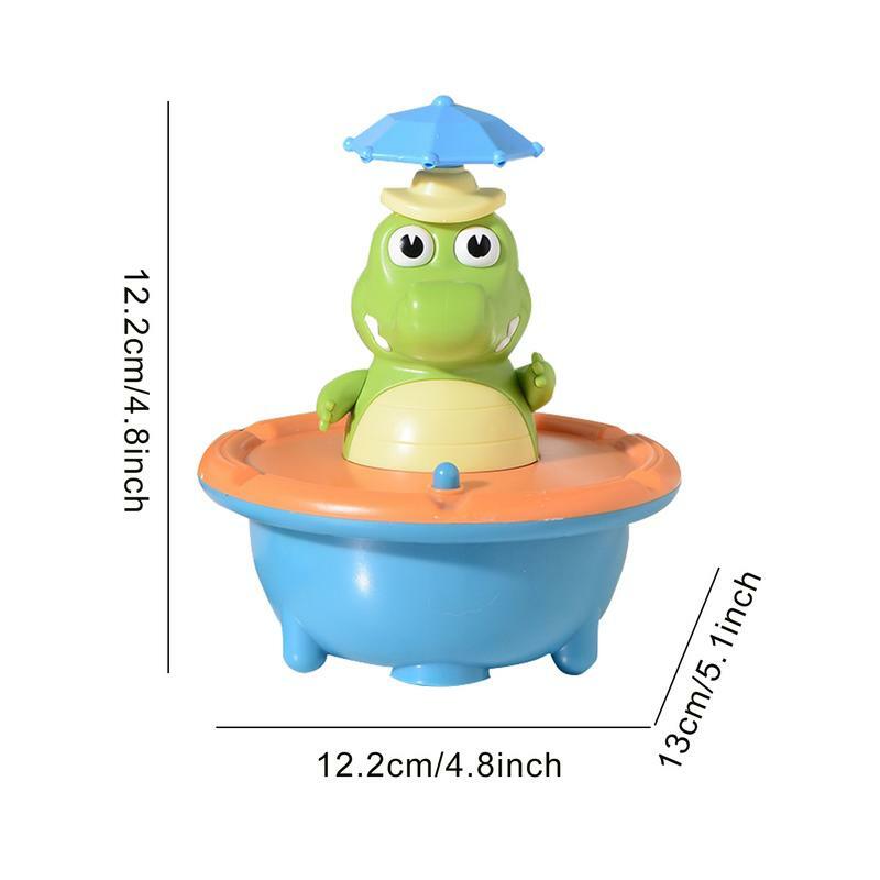 ألعاب حمام للأطفال الصغار تعمل بالبطارية حمام تمساح الطفل لعبة التلقائي المياه الرش حوض الاستحمام اللعب 5 طرق رش المياه