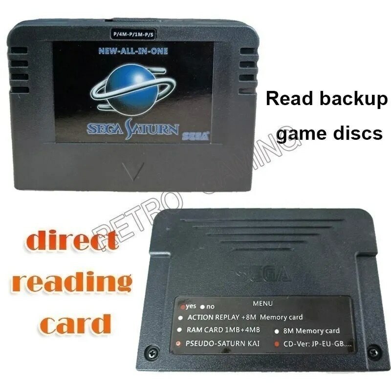 الكل في واحد SS Sega Saturn بطاقة SD ، ألعاب فيديو Pseudo KAI ، تستخدم مع القراءة المباشرة ، وظيفة مسرع 4 أمتار ، ذاكرة 8 ميغابايت ، أصلية
