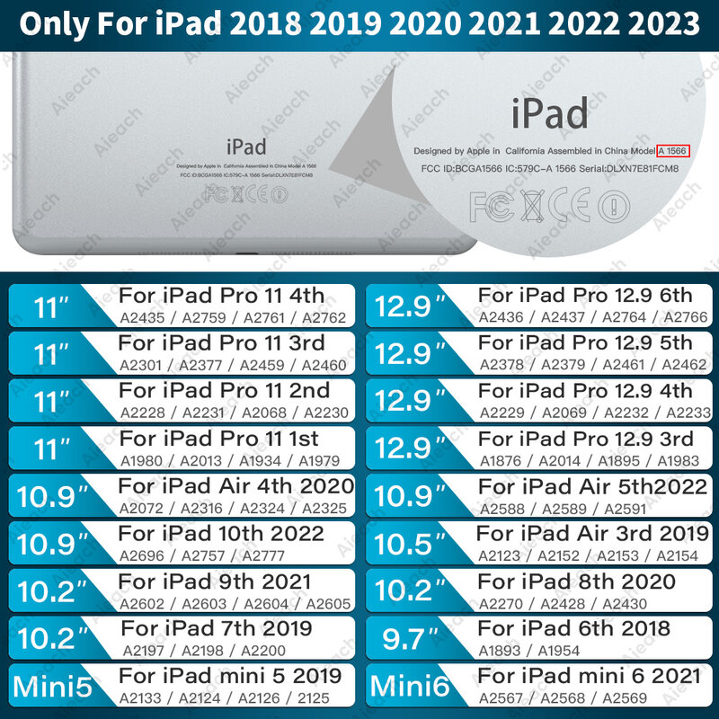 قلم رصاص من أجل Apple Pencil 2 Aieach 23th Gen iPad قلم رصاص لتطبيق iPad 2022 2021 2020 2019 2018 Air 5 Bluetooth Stylus Pen